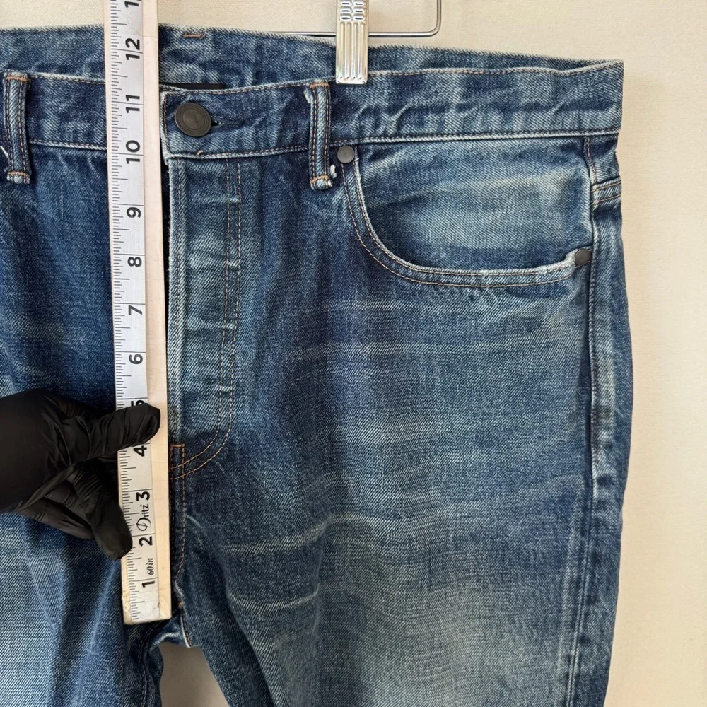 John Elliot The Daze Nimbus Mens Jeans Blue Size 36 Button Fly Luxury Designer - Picture 8 of 14